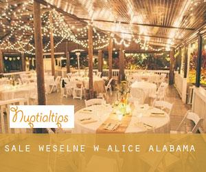 Sale weselne w Alice (Alabama)