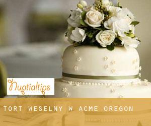 Tort weselny w Acme (Oregon)