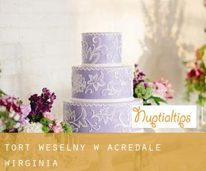 Tort weselny w Acredale (Wirginia)