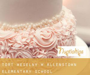 Tort weselny w Allenstown Elementary School