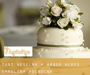 Tort weselny w Arbor Acres (Karolina Północna)