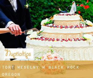 Tort weselny w Black Rock (Oregon)