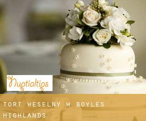 Tort weselny w Boyles Highlands