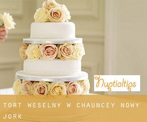 Tort weselny w Chauncey (Nowy Jork)