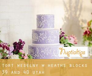 Tort weselny w Heaths Blocks 39 and 40 (Utah)