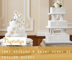 Tort weselny w Saint-Henri-de-Taillon (Quebec)