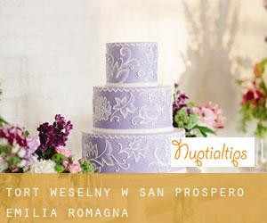 Tort weselny w San Prospero (Emilia-Romagna)