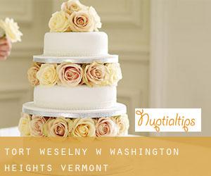 Tort weselny w Washington Heights (Vermont)