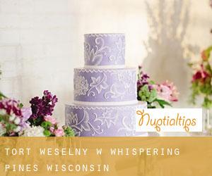 Tort weselny w Whispering Pines (Wisconsin)