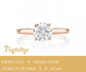 Obrączki w Henderson Subdivisions 1-4 (Utah)