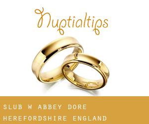 ślub w Abbey Dore (Herefordshire, England)