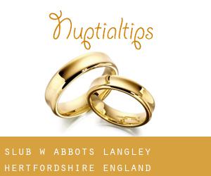 ślub w Abbots Langley (Hertfordshire, England)