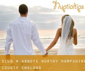 ślub w Abbots Worthy (Hampshire County, England)