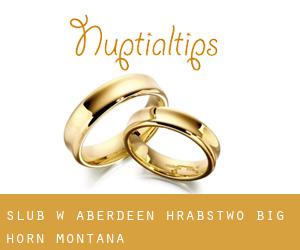 ślub w Aberdeen (Hrabstwo Big Horn, Montana)