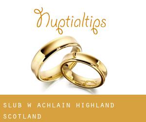 ślub w Achlain (Highland, Scotland)