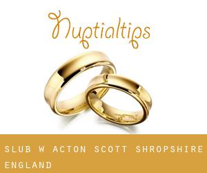 ślub w Acton Scott (Shropshire, England)