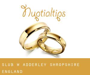 ślub w Adderley (Shropshire, England)