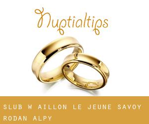 ślub w Aillon-le-Jeune (Savoy, Rodan-Alpy)