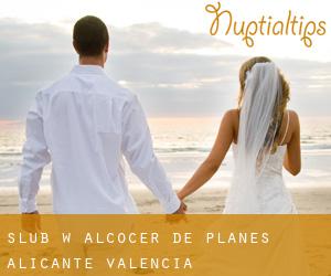 ślub w Alcocer de Planes (Alicante, Valencia)