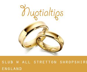 ślub w All Stretton (Shropshire, England)