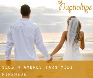 ślub w Ambres (Tarn, Midi-Pireneje)