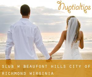 ślub w Beaufont Hills (City of Richmond, Wirginia)