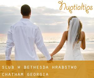 ślub w Bethesda (Hrabstwo Chatham, Georgia)