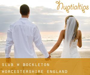 ślub w Bockleton (Worcestershire, England)