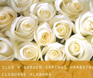 ślub w Borden Springs (Hrabstwo Cleburne, Alabama)