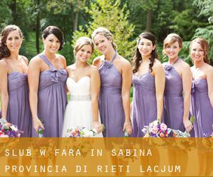 ślub w Fara in Sabina (Provincia di Rieti, Lacjum)