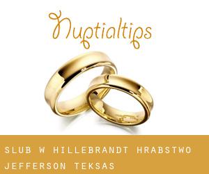 ślub w Hillebrandt (Hrabstwo Jefferson, Teksas)