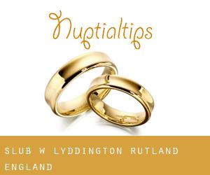 ślub w Lyddington (Rutland, England)