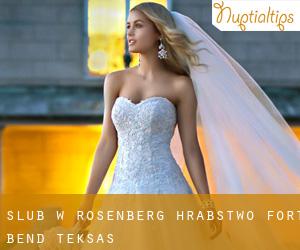 ślub w Rosenberg (Hrabstwo Fort Bend, Teksas)