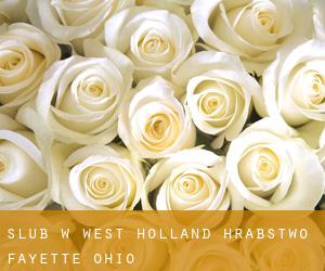 ślub w West Holland (Hrabstwo Fayette, Ohio)